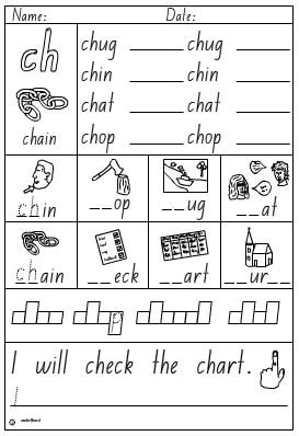 Activity Sheet- Digraph ch - Click to download.