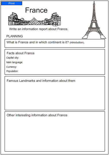 english download for activities work activity skills English online, interactive France, about Report